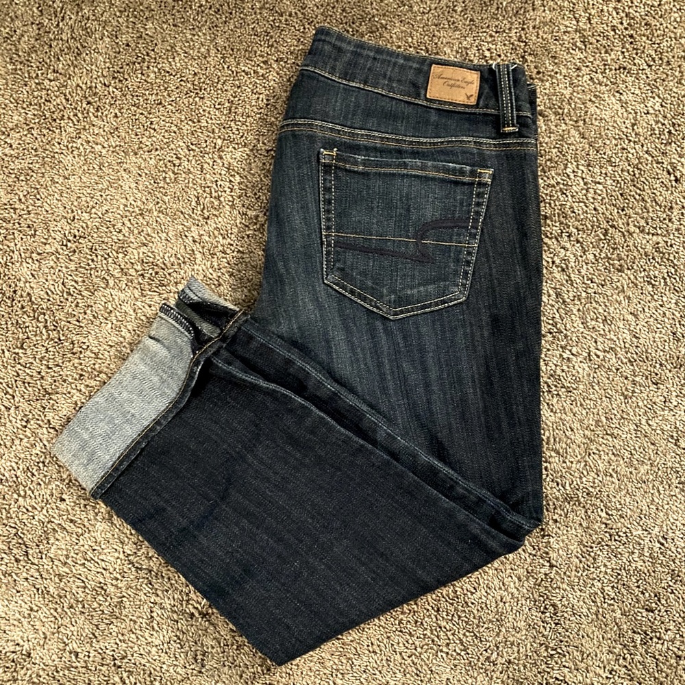 AE Size 10 Crop Artist Stretch Jeans